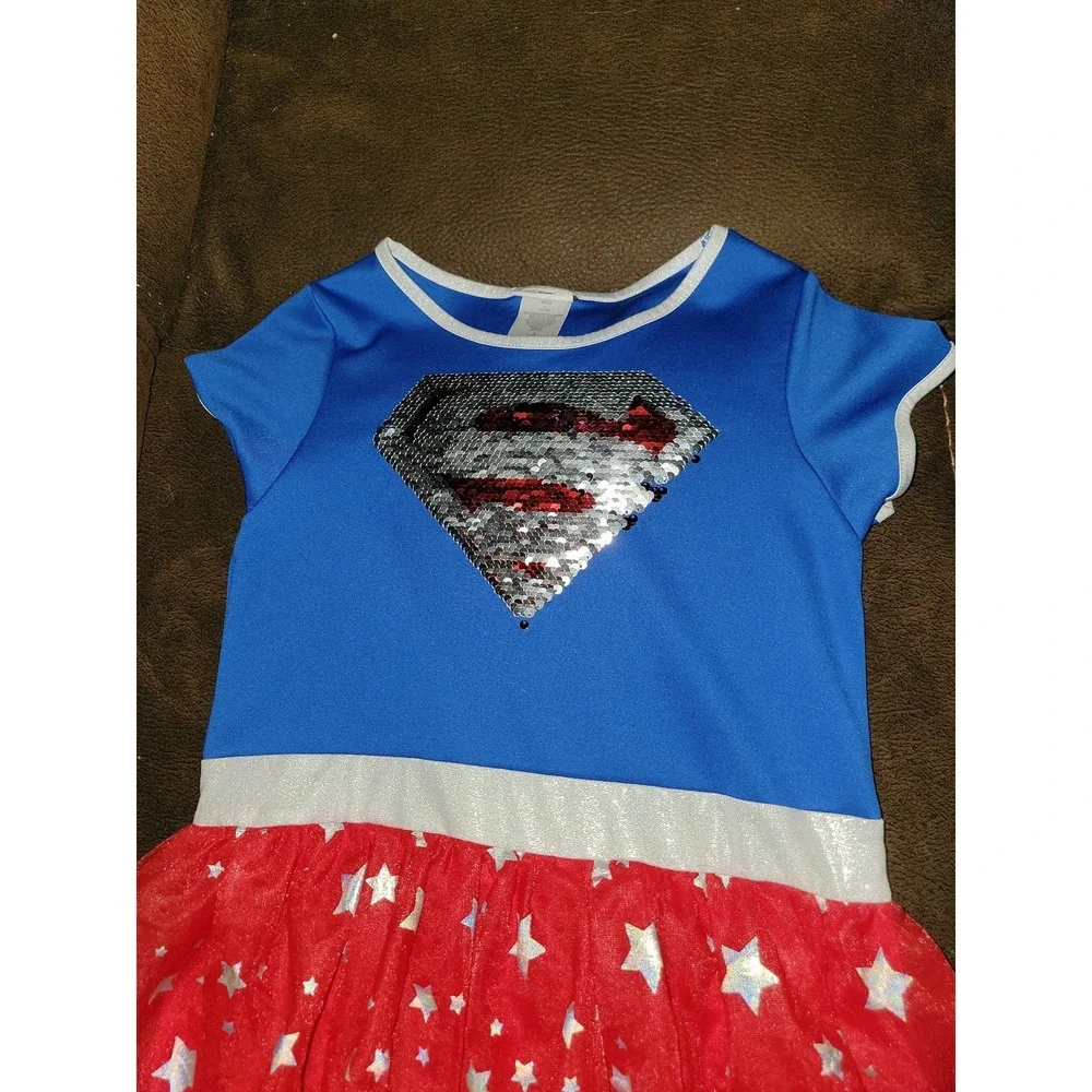 Super girl Halloween costume dress size large 10 12